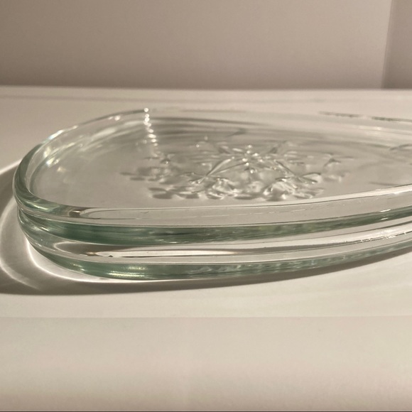 VTG Indiana Glass Atomic Snowflake Snack Plates (2 - Picture 6 of 8
